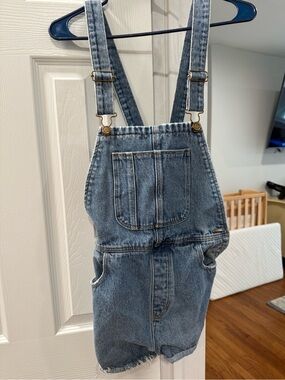 ROLLA'S Light Blue Denim Short Overalls